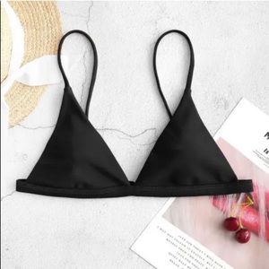 Black Triangle Bikini Top